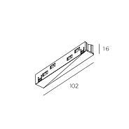 Соединитель гибкий для треков Technolight 84003-ВК 84003-BK