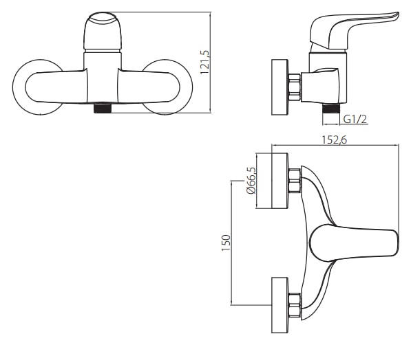 Смеситель для душа Damixa Palace Evo 422000000