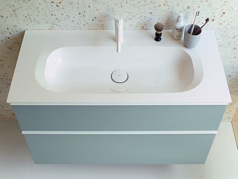 Тумба с раковиной Burgbad Fiumo 120 SFXN122F3957FOT55G0223C0001*1 голубой матовый