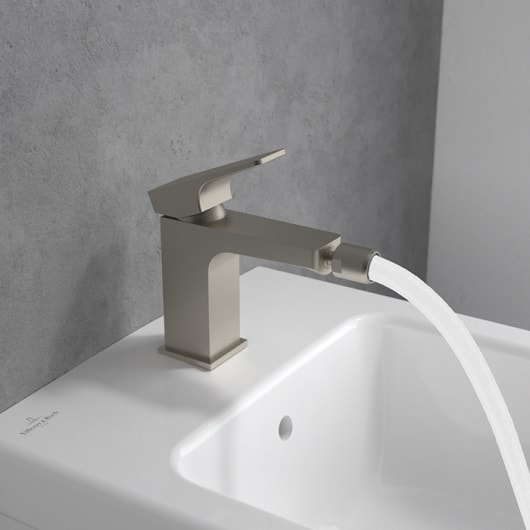 Смеситель для биде Villeroy&Boch Architectura Square TVB12500100064 никель сатинированный
