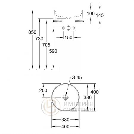 Раковина Villeroy&Boch Collaro 4A1840R1