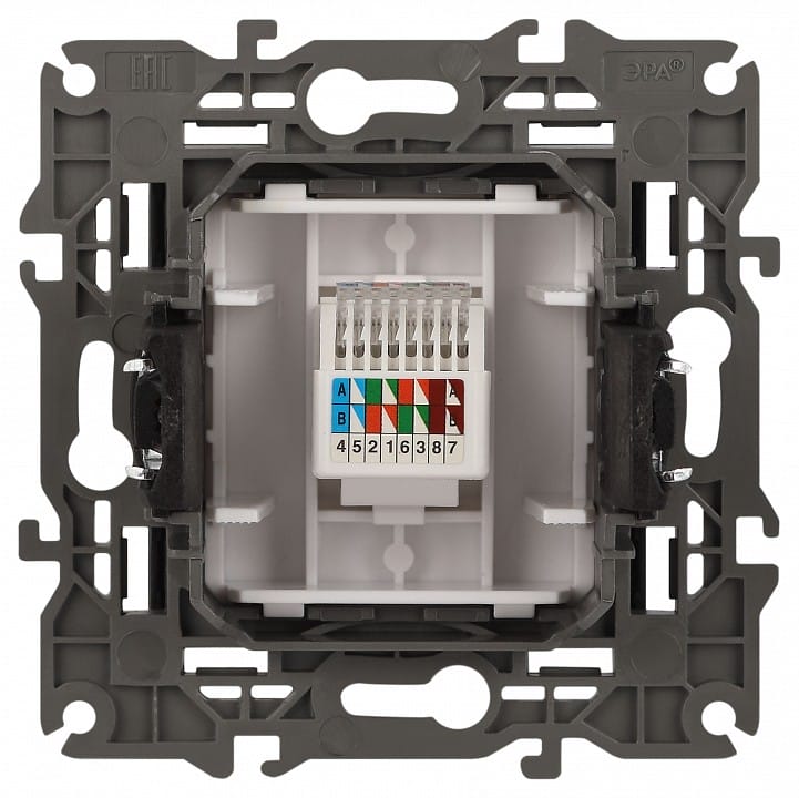 Розетка Ethernet RJ-45 без рамки Эра Эра Elegance 14-3107-05