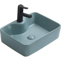 Раковина-чаша CeramaLux 7291MLG-6 48,5x37,5 см, накладная, бирюзовый матовый