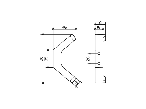 Крючок двойной Keuco Edition 11 11115010000 хром