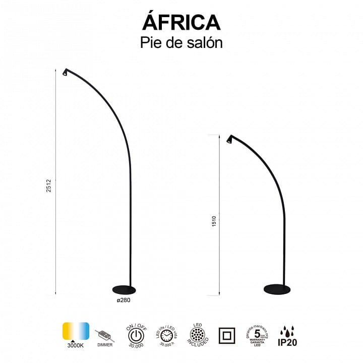 Торшер Mantra Africa 9417
