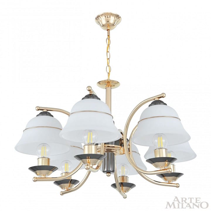 Подвесная люстра Arte Milano Florentia-1240 301240/6 Bk/Gd