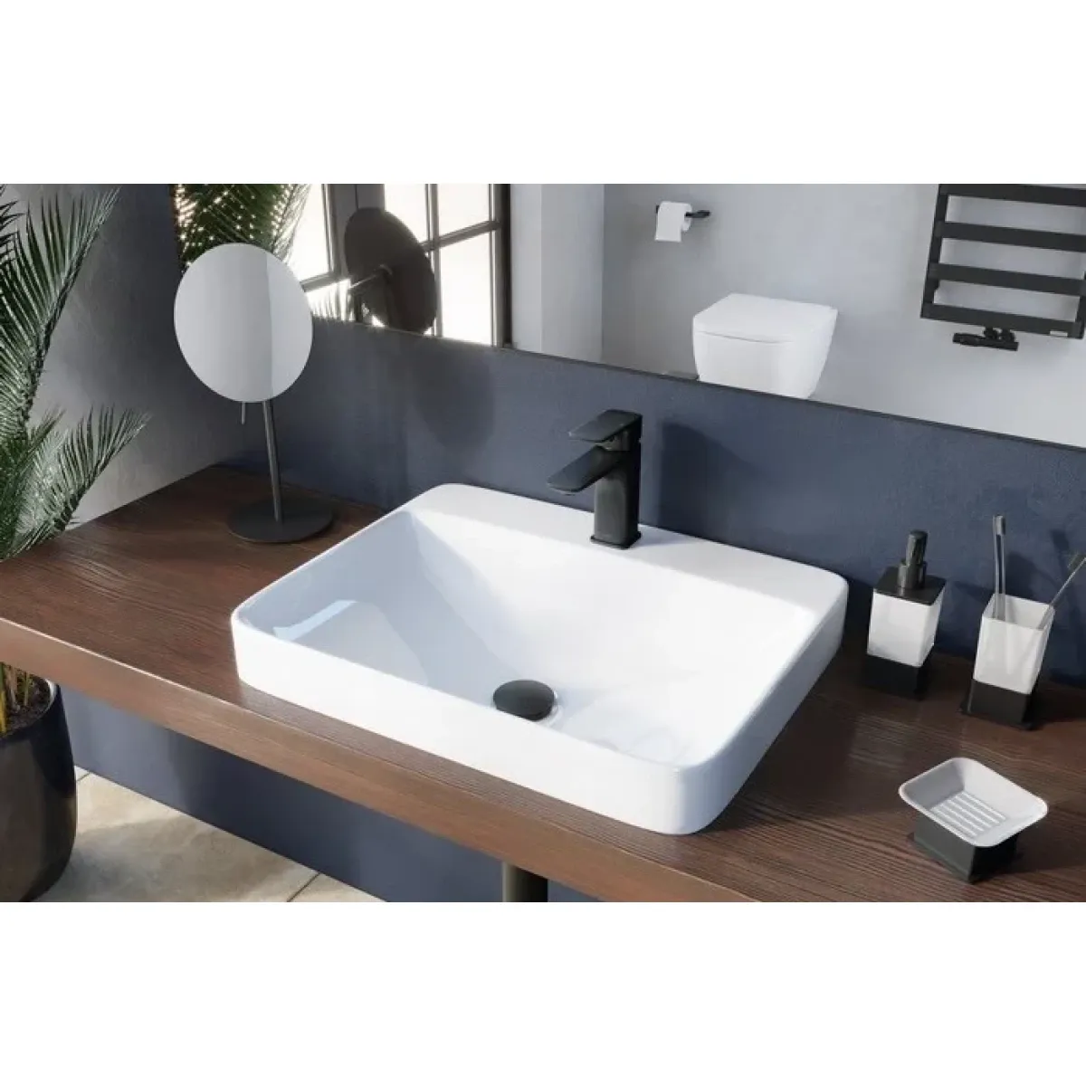 Раковина Excellent Holmi CEAC.3201.590.WH 60x47,7 см, встраиваемая сверху, белый