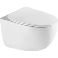 Унитаз подвесной Terminus Енисей Monolit 05W56х39W безободковый, торнадо, с сиденьем микролифт, белый