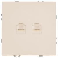 Розетка двойная Ethernet RJ-45 без рамки Stekker Эмили 49900