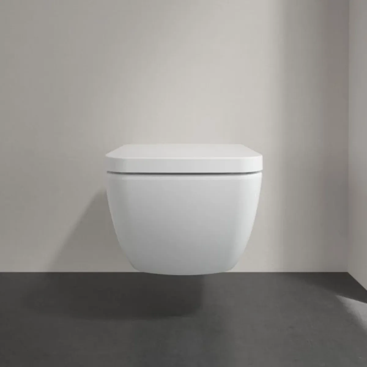 Унитаз подвесной Villeroy & Boch Collaro 4626HS01 безободковый, с сиденьем микролифт, альпийский белый