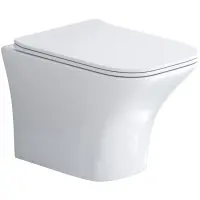 Унитаз подвесной Grossman GR-4476S безободковый, с сиденьем микролифт, белый