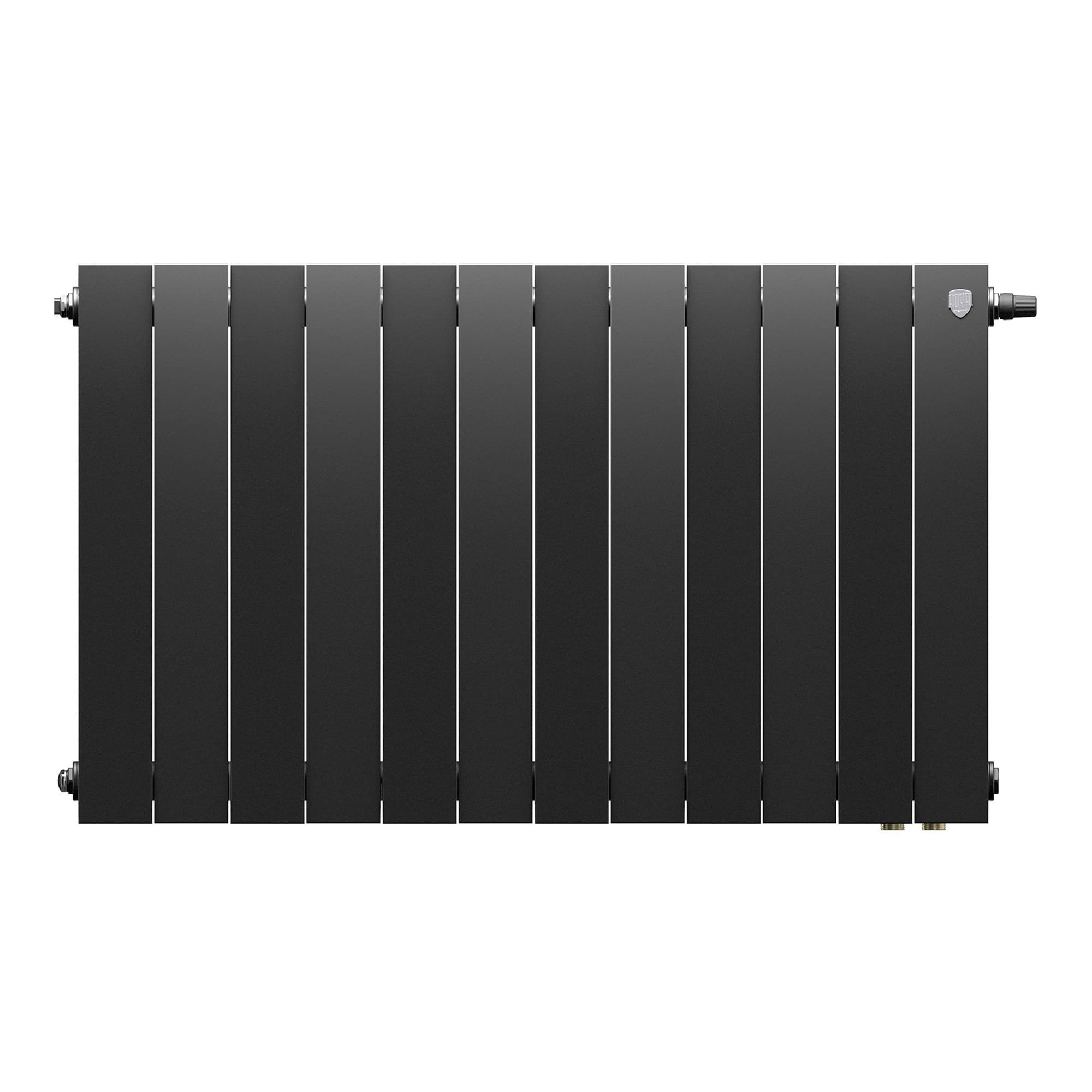Радиатор биметаллический Royal Thermo PianoForte 500 Чёрный VR80 - 12 секц.