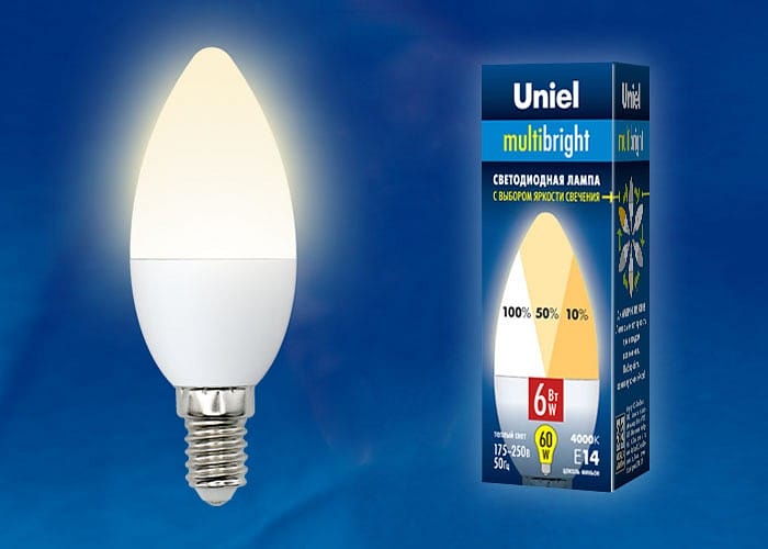 Лампа светодиодная Uniel MB PLM11WH E14 6Вт 3000K UL-00002373
