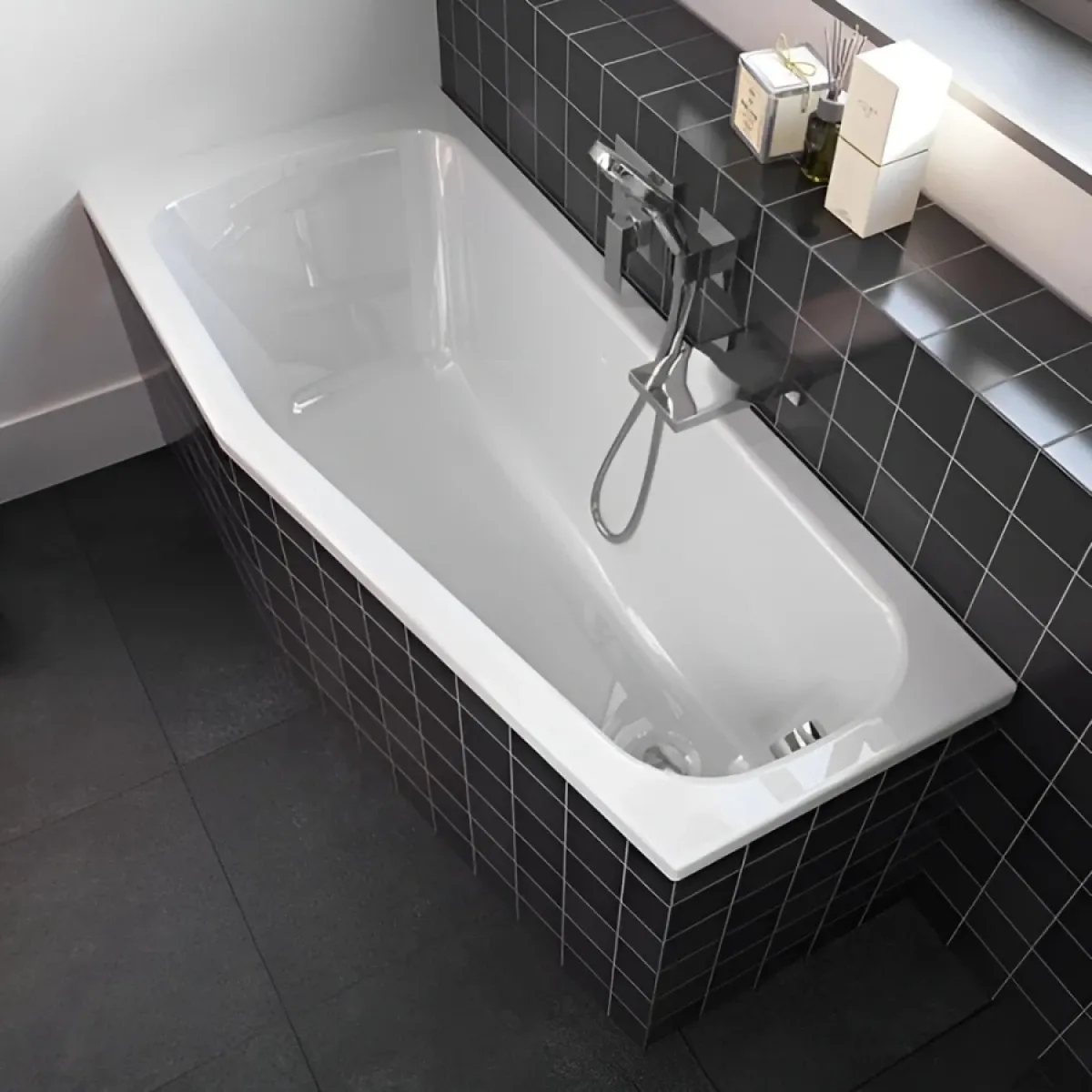 Акриловая ванна Riho Amalfi B045001005 160x70 см R, угловая, белый