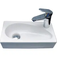 Раковина CeramaLux 9265 41x20 см, рукомойник, белый