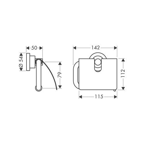 Держатель бумаги AXOR Citterio 41738000