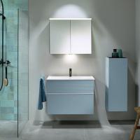 Тумба с раковиной Burgbad Fiumo 82 SFXN082F3957FOT55G0223C0001*1 голубой лед матовый