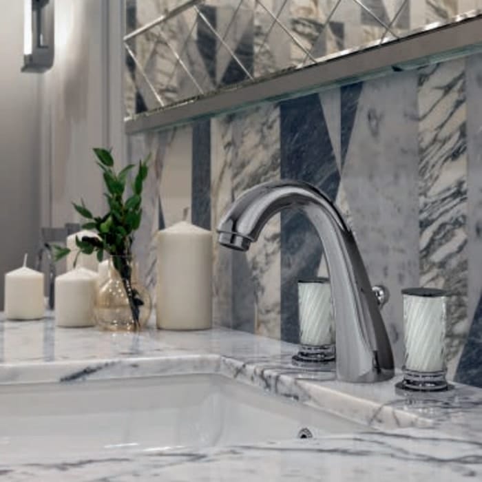 Комплект мебели Oasis Lutetia Composizione ED 19 авио/хром/скульптурный белый