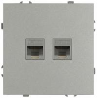 Розетка двойная Ethernet RJ-45 без рамки Эра Galaxy Б0070760