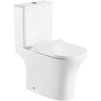 Унитаз-компакт Olive’S Sierra SR31126DP безободковый, с сиденьем микролифт, белый