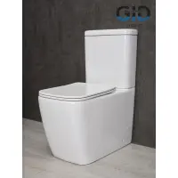 Унитаз-компакт GID Tn2180 безободковый, с сиденьем микролифт, белый
