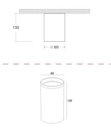 Накладной светильник Maytoni Technical Фокус C010CL-01G