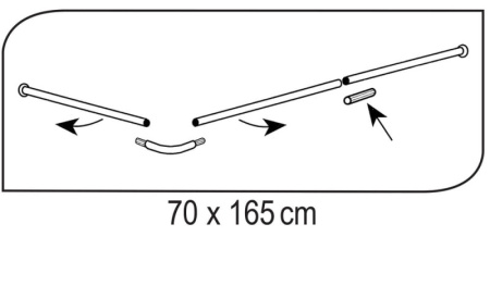 Штанга Ridder 59501 белый