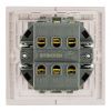 Переключатель двухклавишный без рамки Stekker Мия 50478