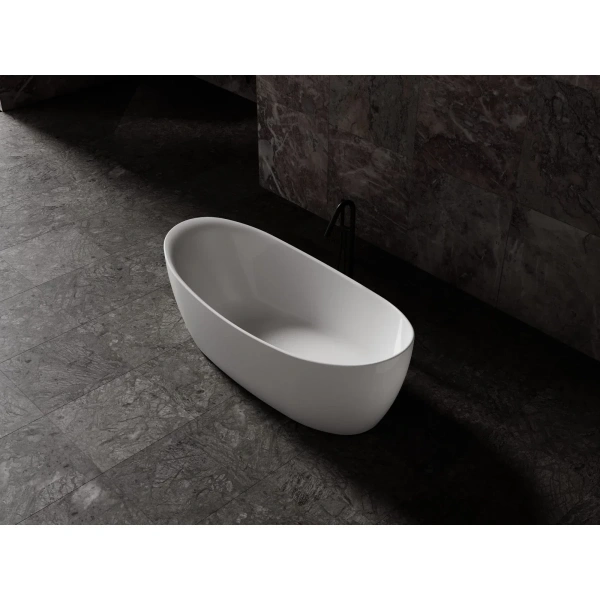 Ванна из литьевого мрамора Vincea Solid Surface VBT-6S03MW 170x80 см, отдельностоящая, белый матовый