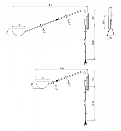 Бра Maytoni Mollis MOD126WL-01B1