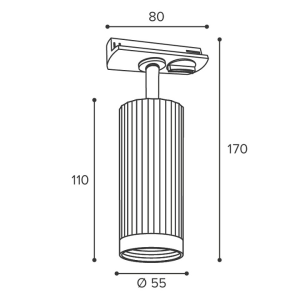 Светильник на штанге Wolta LUXOR WTL-GU10/19G