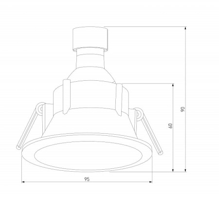 Встраиваемый светильник Elektrostandard Side 25059/01