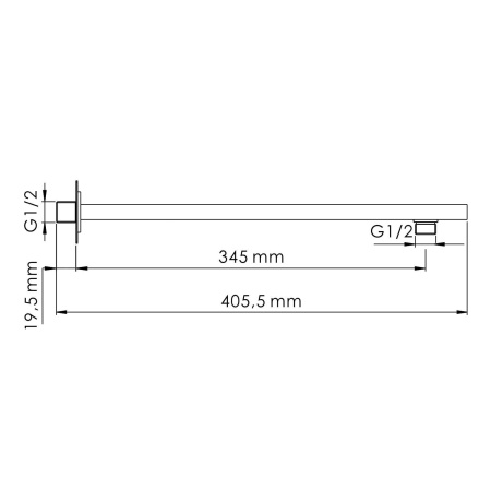 Кронштейн для душа WasserKRAFT A351 розовое золото