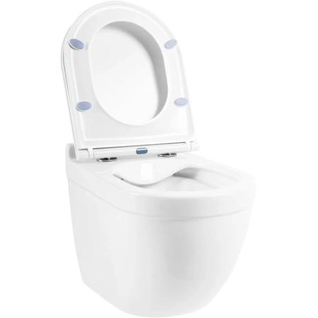 Унитаз подвесной BelBagno Senso-R BB017CHR безободковый, белый