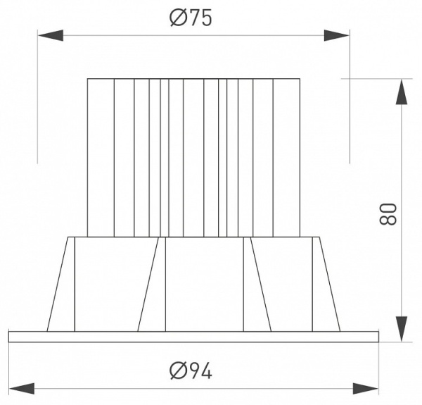 Встраиваемый светильник Arlight ATOLL 044619