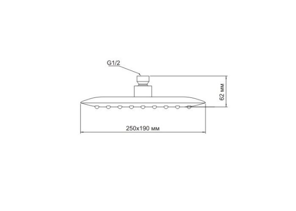 Верхний душ WasserKRAFT A031