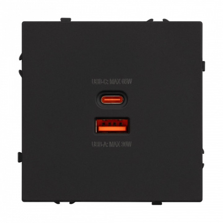 Розетка 2хUSB type A и C без рамки Arlight SCT 054317