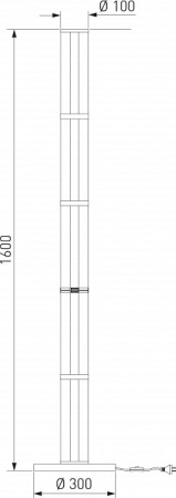 Торшер Eurosvet Stark 80537/1 латунь