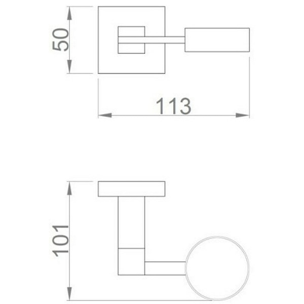 Мыльница Nofer Barcelona 16911.B xром