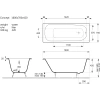 Ванна чугунная Vinsent Veron Concept VCO1607042 160x70 см, белый
