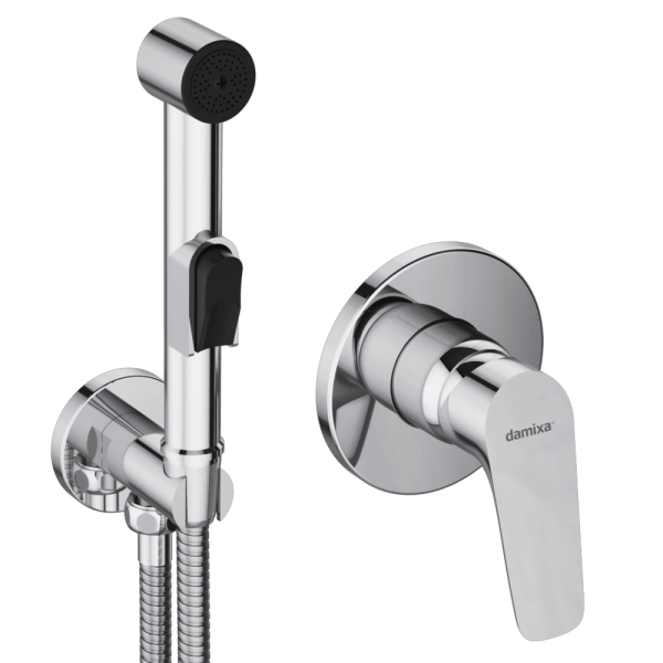 Гигиенический душ со смесителем Damixa Jupiter 777510001 хром