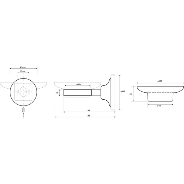 Мыльница Bemeta Retro 144208028