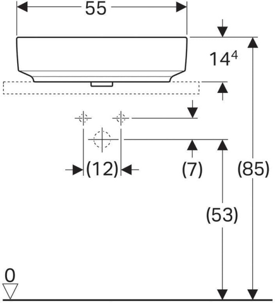 Раковина Geberit VariForm 55x40 500.771.01.2