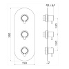 Смеситель для душа Cisal LESS NEW LN01V2002F никель