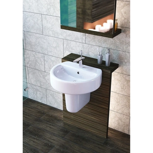 Раковина 55 см Sanita Luxe Best WB.PD/Best/55-C/WHT.G/S1