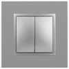Переключатель двухклавишный без рамки Эра Эра Elegance 14-1106-03