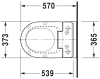 Унитаз подвесной Duravit Rimless 2563590000