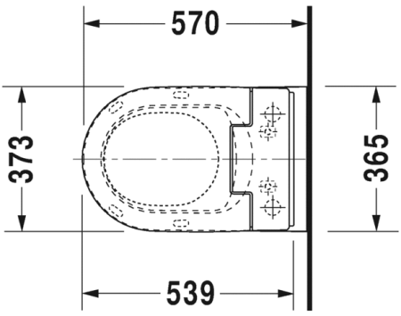 Унитаз подвесной Duravit Rimless 2563590000