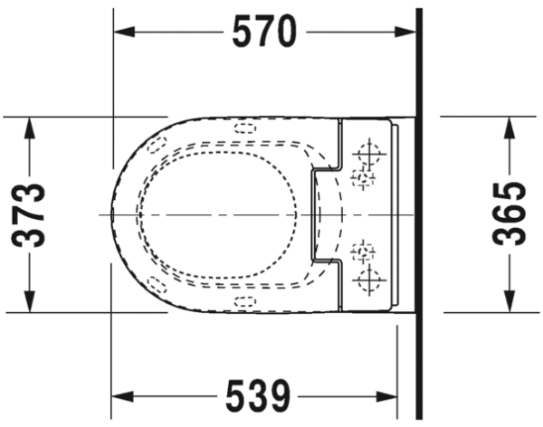 Унитаз подвесной Duravit Rimless 2563590000