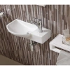 Раковина CeramaLux 7947BL 45x24 см L, рукомойник, белый